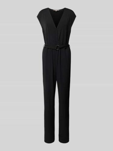 Christian Berg Woman Selection Jumpsuit mit Gürtel in Black, Größe 34