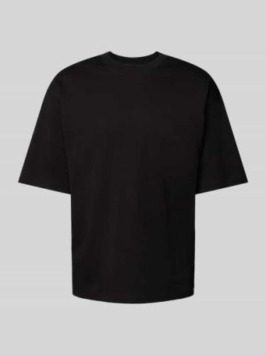 JAKE*S STUDIO MEN T-Shirt mit Rundhalsausschnitt in Black, Größe L