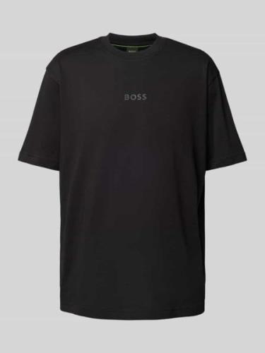 BOSS Green T-Shirt mit Logo-Print in Black, Größe L