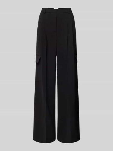 SEDUCTIVE Wide Leg Stoffhose mit Bundfalten Modell 'Frankie' in Black,...