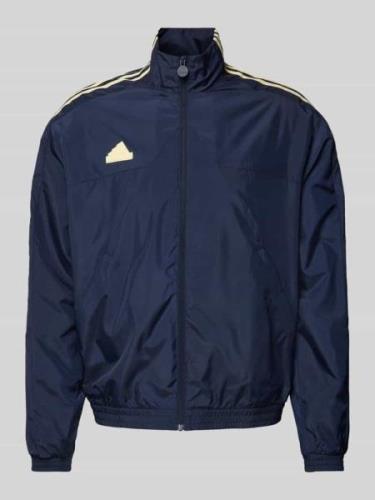 ADIDAS SPORTSWEAR Sweatjacke mit Label-Patch Modell 'TIRO' in Dunkelbl...