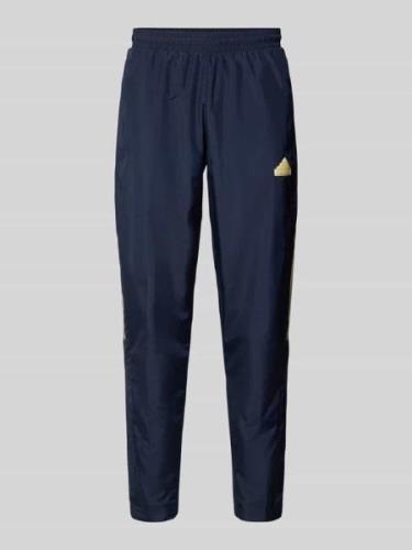 ADIDAS SPORTSWEAR Sweatpants mit Label-Print in Dunkelblau, Größe L