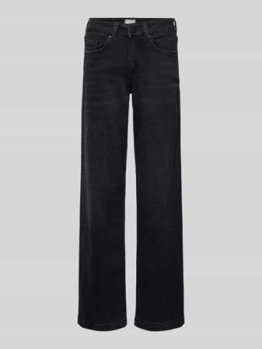 Smith and Soul Wide Leg Jeans im 5-Pocket-Design Modell 'Sina' in Blac...