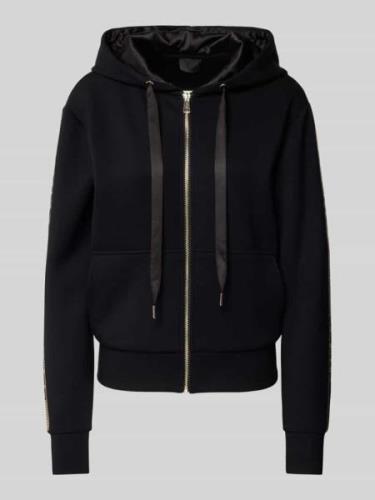 Guess Sweatjacke mit Label-Details in Black, Größe S