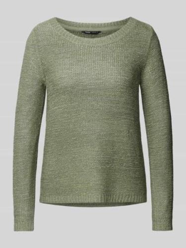 Only Strickpullover mit Rundhalsausschnitt Modell 'GEENA' in Schilf, G...