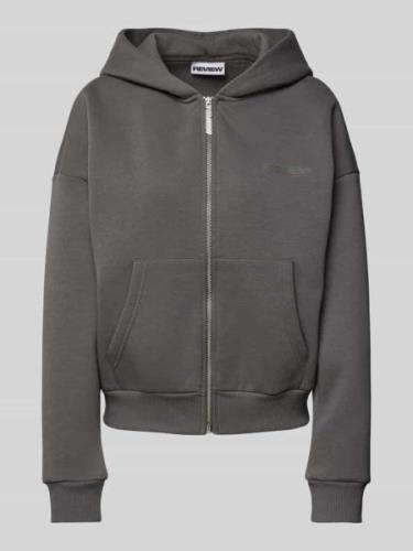 Review Essentials Zip Hoodie 2.0 in Graphit, Größe XS