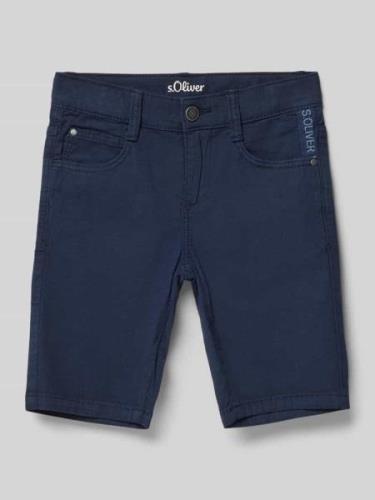 s.Oliver RED LABEL Slim Fit Bermudas mit Label-Schriftzug Modell 'BRAD...