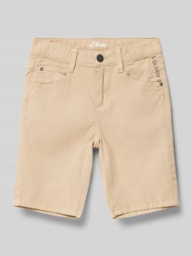 s.Oliver RED LABEL Slim Fit Bermudas mit Label-Schriftzug Modell 'BRAD...