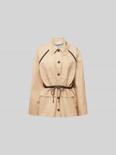 BAUM & PFERDGARTEN Jacke mit Brusttaschen in Beige, Größe 34