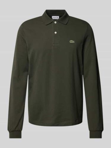 Lacoste Classic Fit Poloshirt im langärmeligen Design in Dunkelbraun, ...