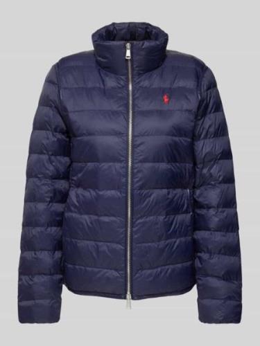 Polo Ralph Lauren Steppjacke mit Logo-Stitching in Marine, Größe XL