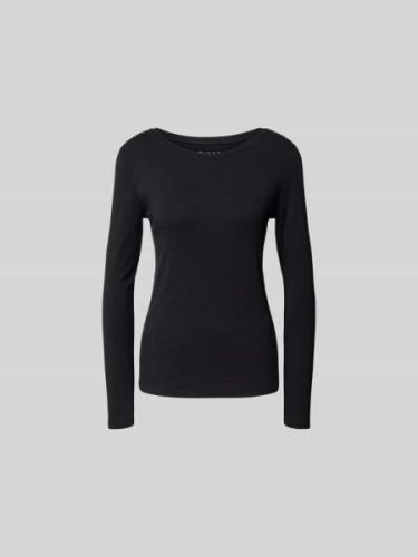 Juvia Longsleeve mit Rundhalsausschnitt in Black, Größe L