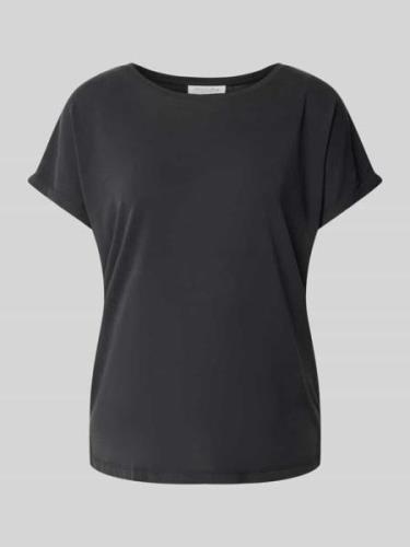 Christian Berg Woman T-Shirt mit Seitenschlitzen in Black, Größe L