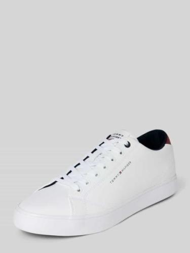 Tommy Hilfiger Sneaker aus Leder mit Schnürung in Weiss, Größe 45