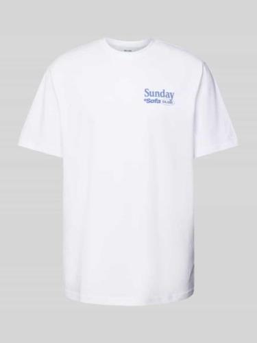 Only & Sons T-Shirt mit geripptem Rundhalsausschnitt Modell 'SUNDAY' i...