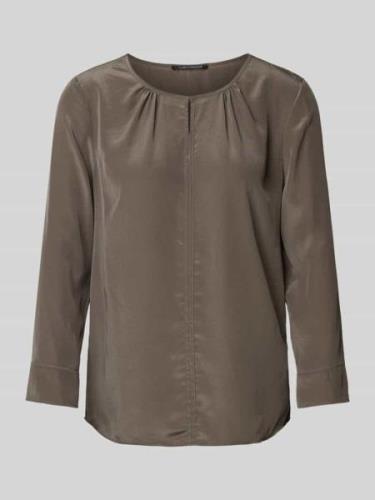 Luisa Cerano Bluse mit 3/4-Arm in Taupe, Größe 34