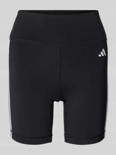 ADIDAS SPORTSWEAR Slim Fit Shorts mit Logo-Print in Black, Größe L