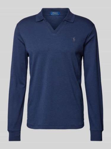 Polo Ralph Lauren Poloshirt mit V-Ausschnitt in Marine, Größe M