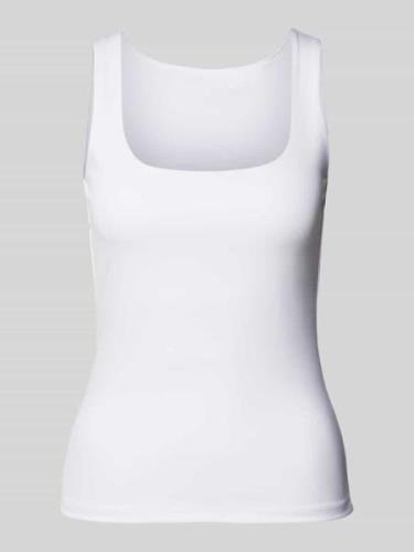 Vero Moda Top mit U-Ausschnitt in Weiss, Größe XS