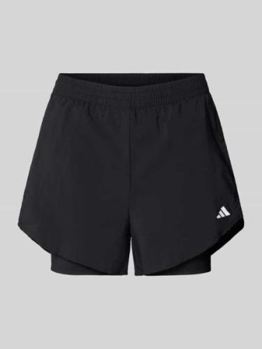 ADIDAS SPORTSWEAR Loose Fit Shorts im Double-Layer-Look in Black, Größ...