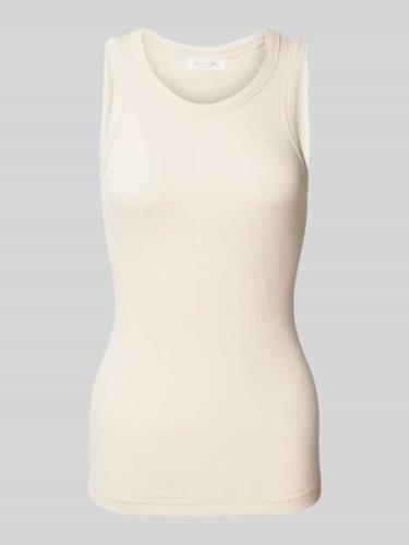 Christian Berg Woman Tanktop in Ripp-Optik in Sand, Größe M