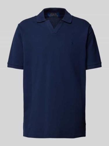 Polo Ralph Lauren Classic Fit Poloshirt mit Logo-Stitching in Marine, ...