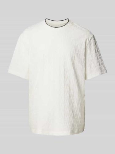 ARMANI EXCHANGE T-Shirt mit geripptem Rundhalsausschnitt Modell 'Jaqua...