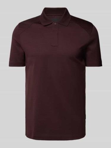 BOSS Poloshirt mit kurzer Knopfleiste Modell 'Parlay' in Bordeaux, Grö...