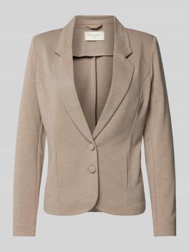 FREE/QUENT Blazer mit Reverskragen Modell 'NANNI' in Taupe, Größe L