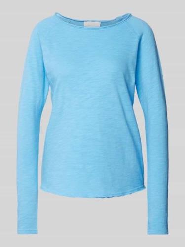 Rich & Royal Longsleeve mit Raglanärmeln in Hellblau, Größe XS