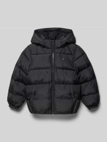 Tommy Hilfiger Kids Steppjacke mit Reißverschluss in Black, Größe 98