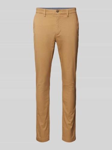 Tommy Hilfiger Slim Fit Chino mit Gesäßtaschen in Khaki, Größe 32/34