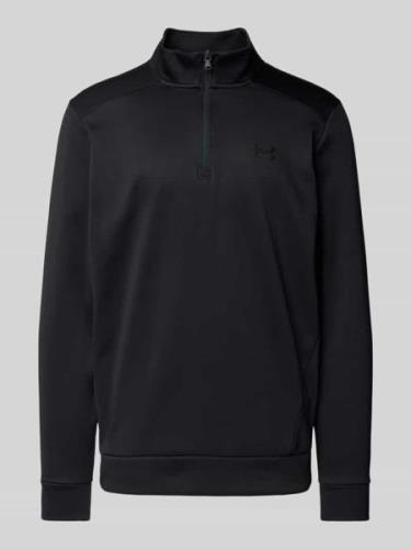 Under Armour Troyer mit Label-Print in Black, Größe M