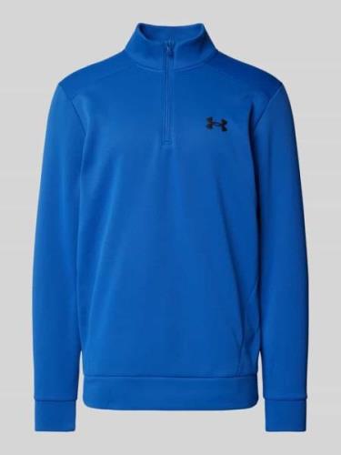 Under Armour Troyer mit Label-Print in Rauchblau, Größe XL