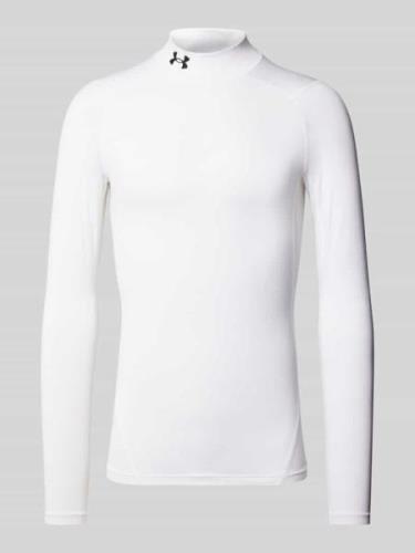 Under Armour Longsleeve mit Label-Print in Weiss, Größe L