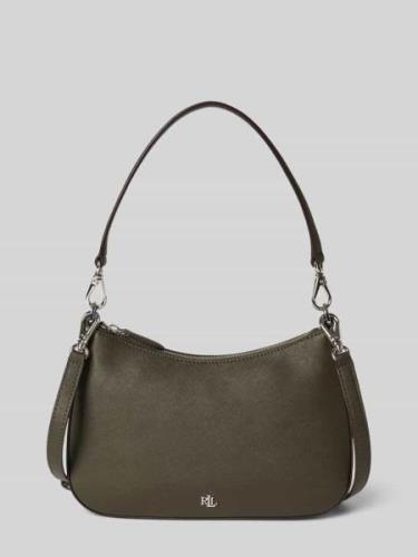 Lauren Ralph Lauren Schultertasche aus Leder mit Label-Detail in Oliv,...