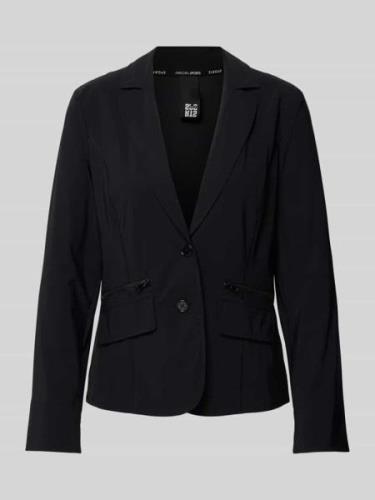 Marc Cain Blazer mit Reißverschlusstaschen in Black, Größe 34