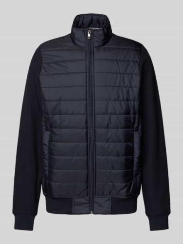 Christian Berg Men Sweatjacke mit Stehkragen in Marine, Größe 3XL