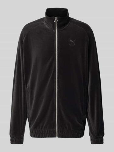 PUMA PERFORMANCE Oversized Sweatjacke mit Stehkragen in Black, Größe L