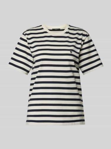 Weekend Max Mara T-Shirt mit Logo-Stitching Modell 'VENACO' in Marine,...