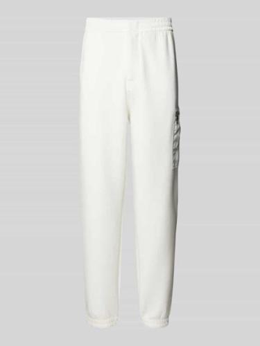 ARMANI EXCHANGE Regular Fit Sweatpants mit Cargotasche in Weiss, Größe...