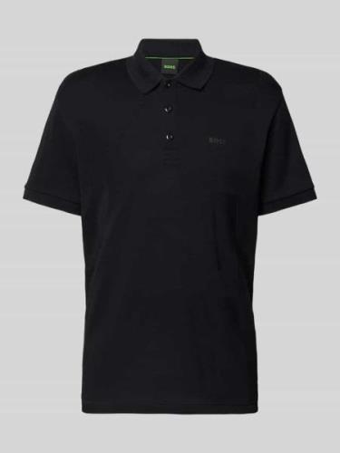 BOSS Green Relaxed Fit Poloshirt mit Label-Print Modell 'Paddy 7' in B...