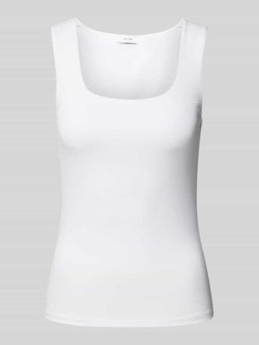 Vila Tanktop mit Karree-Ausschnitt Modell 'KENZA' in Weiss, Größe L