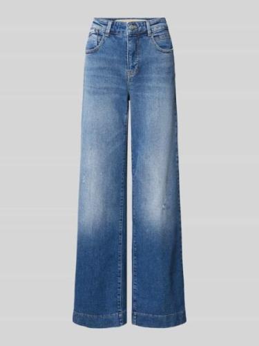 MAC Wide Leg Jeans im 5-Pocket-Design Modell 'Palazzo' in Blau, Größe ...