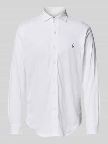 Polo Ralph Lauren Freizeithemd mit Label-Stitching in Weiss, Größe M