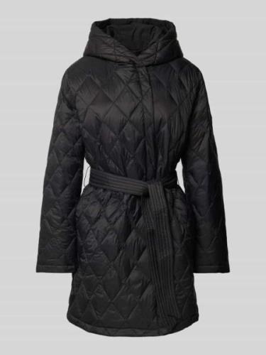 Lauren Ralph Lauren Steppjacke mit Bindegürtel in Black, Größe M