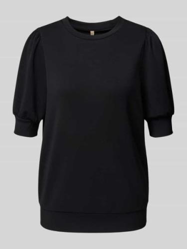 Soyaconcept Sweatshirt mit Puffärmeln Modell 'BANU' in Black, Größe XS