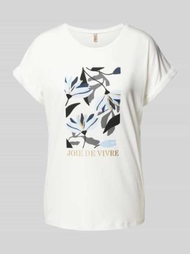 Soyaconcept T-Shirt mit Motiv- und Statement-Print Modell 'MARICA' in ...