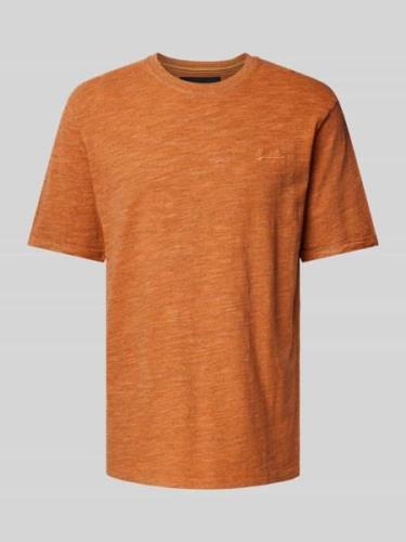 Superdry T-Shirt mit Rundhalsausschnitt in Orange, Größe M