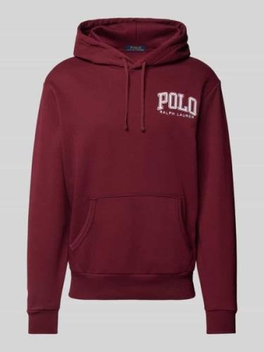 Polo Ralph Lauren Hoodie mit Känguru-Tasche in Bordeaux, Größe M